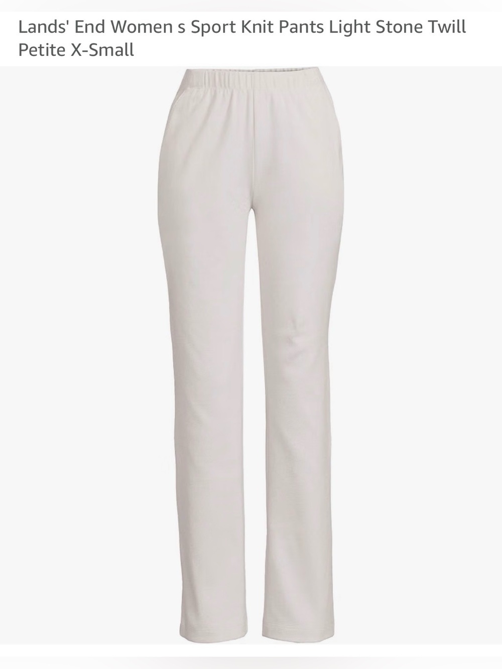 3 Pairs Lands' End Straight Leg Cotton Knit Pants, Brand New in Bags